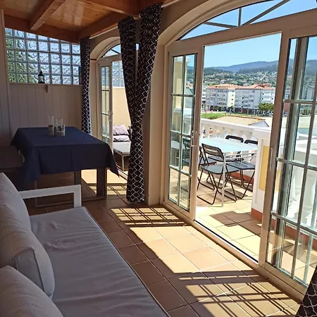 Casa Da Costa - Piso Con Galeria Y Terraza Con Vistas Al Mar Седейра
