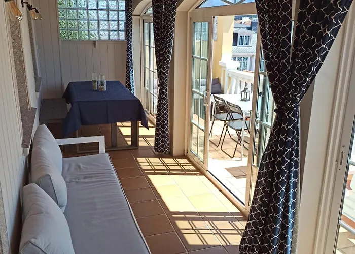 Casa Da Costa - Piso Con Galeria Y Terraza Con Vistas Al Mar Prázdninový dům Cedeira
